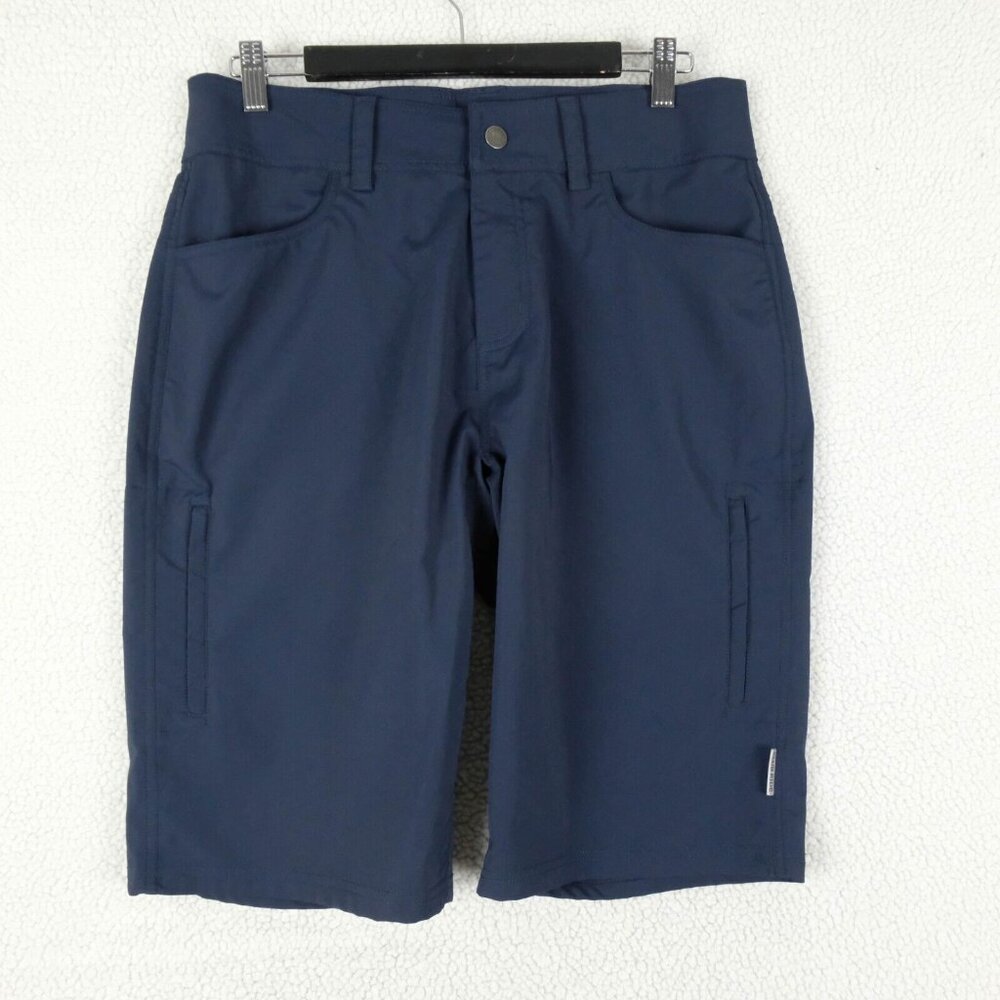 Club Ride Shorts Mens Medium Navy Blue Pockets Cycling Performance Athletic
